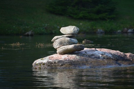 Zen rocks lake