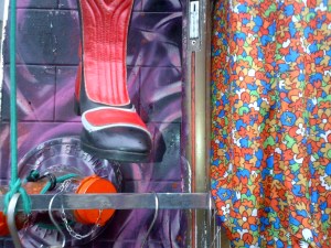 Vintage clothing storefront