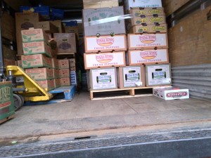 Delivery Truck: Cherry berries, peppers & avocados