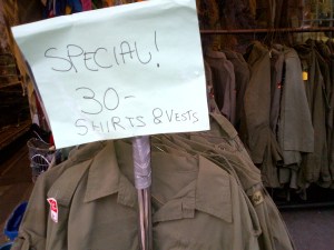 Special army surplus