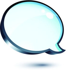 speech bubble social media