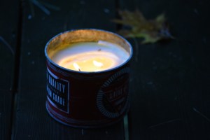 candle tin dark