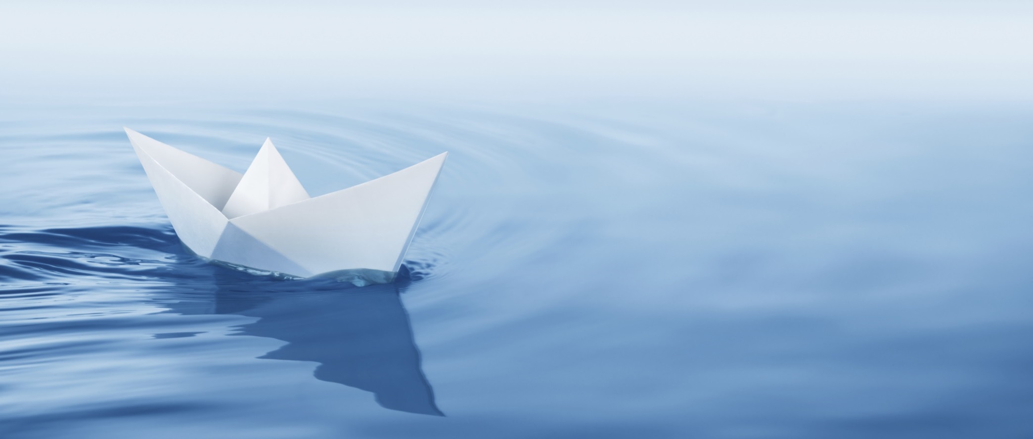 ocean paper boat water cropped