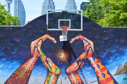 street art basketball